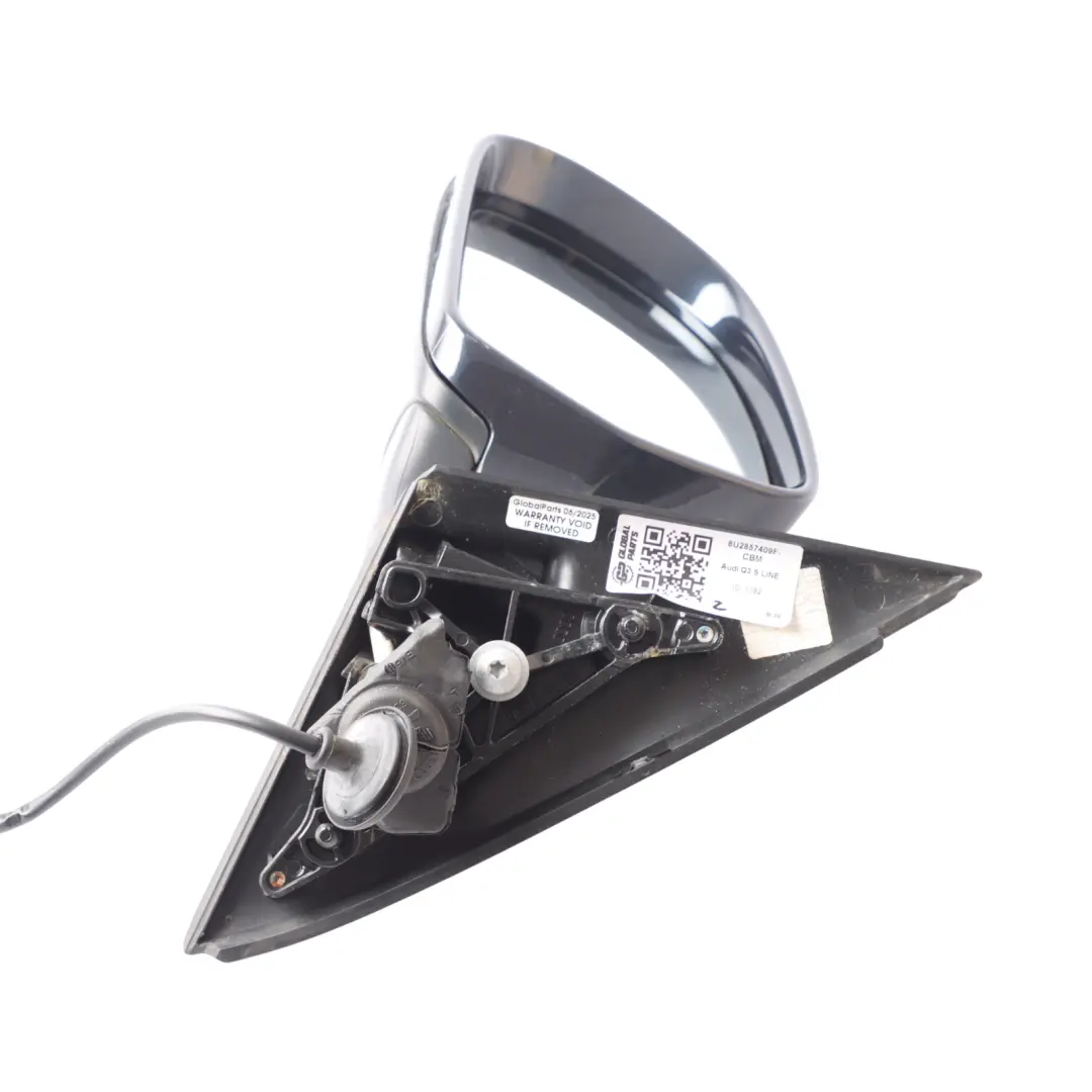 Wing Mirror Left N/S Cobalt Blue Metallic Z5Q to Audi Q3 S Line Electric with Part number 8U2857409F Audi Q3 S Line Electric Wing Mirror Left N/S Cobalt Blue Metallic Z5Q - SKU RHD-8U2857409F-CBM - Part number 8U2857409F