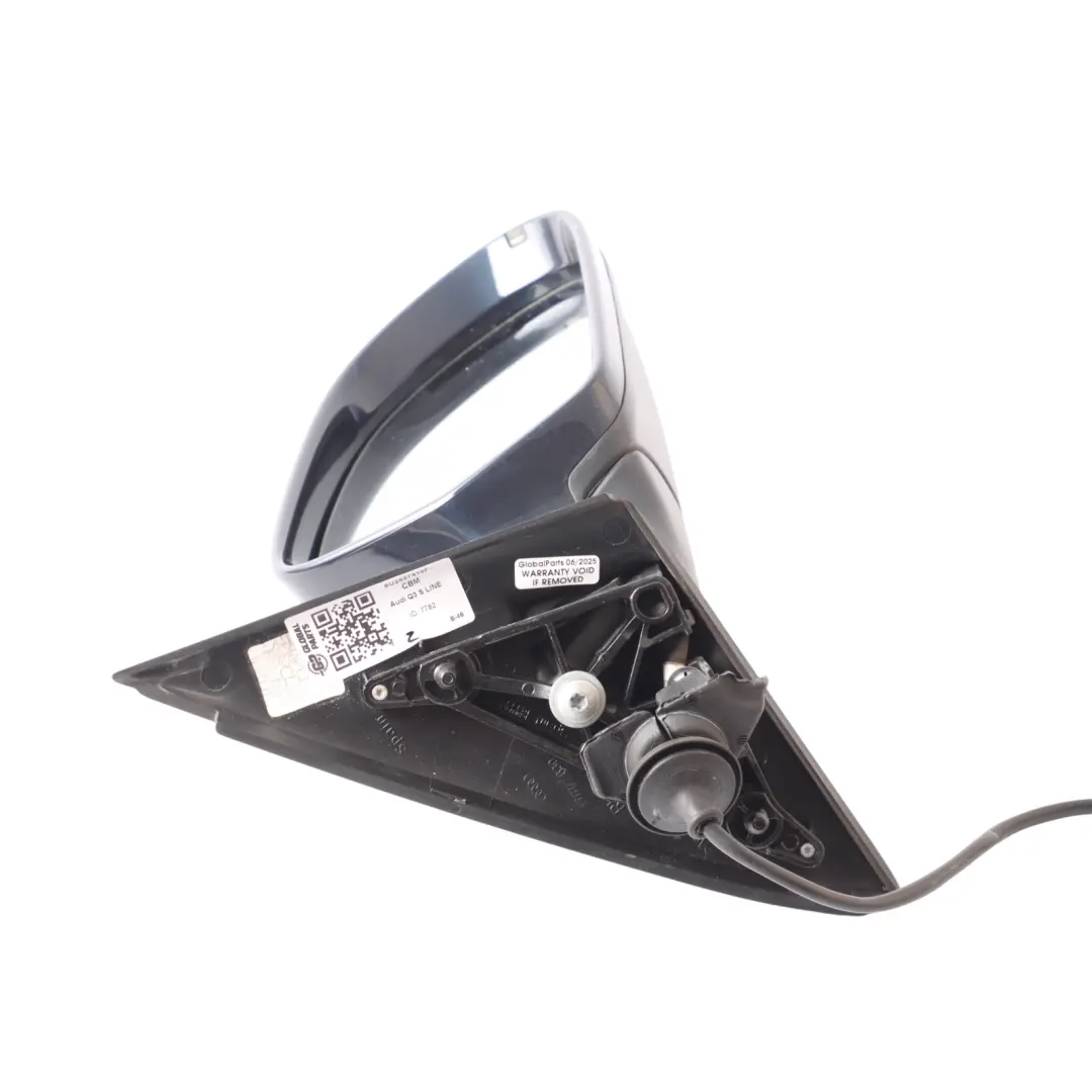 Audi Q3 Electric Wing Mirror Right O/S Cobalt Blue Metallic Z5Q - SKU RHD-8U2857410F-CBM - Part number 8U2857410F
