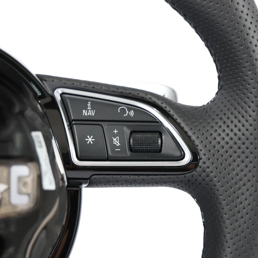 Leather Steering Wheel Flat Bottom Paddle Shift to Audi S3 8V NEW Black with Part number 8V0419091J Audi S3 8V NEW Black Leather Steering Wheel Flat Bottom Paddle Shift - SKU 8V0419091J-2 - Part number 8V0419091J