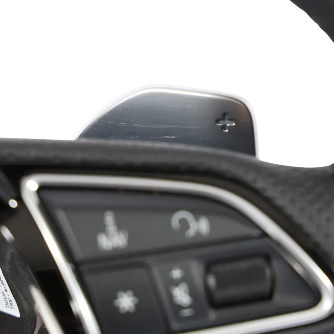 Audi S3 8V NUOVO Volante In Pelle Nera Fondo Piatto Cambio al Volante - SKU 8V0419091J-2 - Numero di parte 8V0419091J