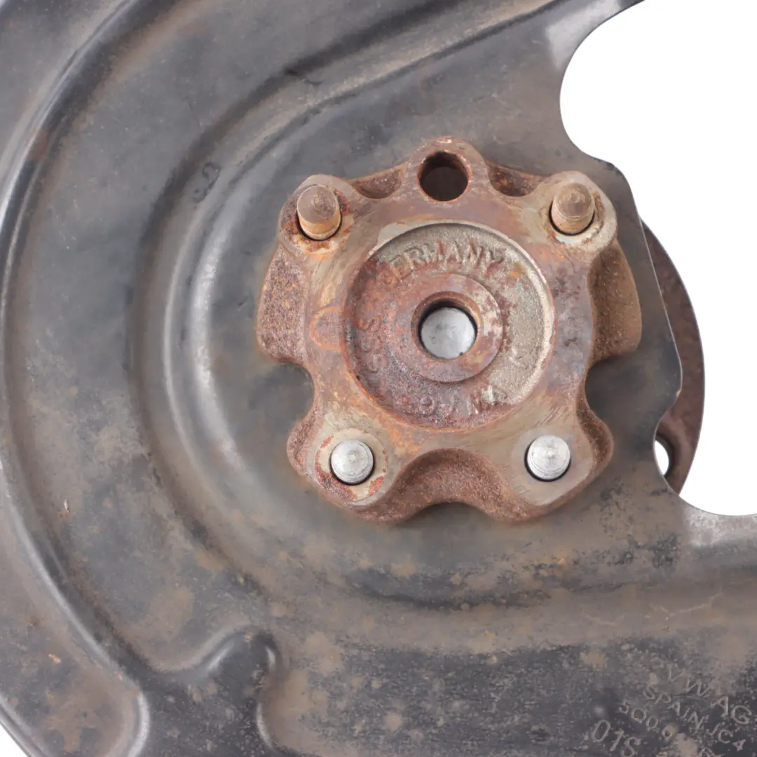 Hub Knuckle Spindle Plate Left N/S to Audi Q2 GA Rear Wheel with Part number 8V0598611A Audi Q2 GA Rear Wheel Hub Knuckle Spindle Plate Left N/S - SKU 8V0598611A-1 - Part number 8V0598611A