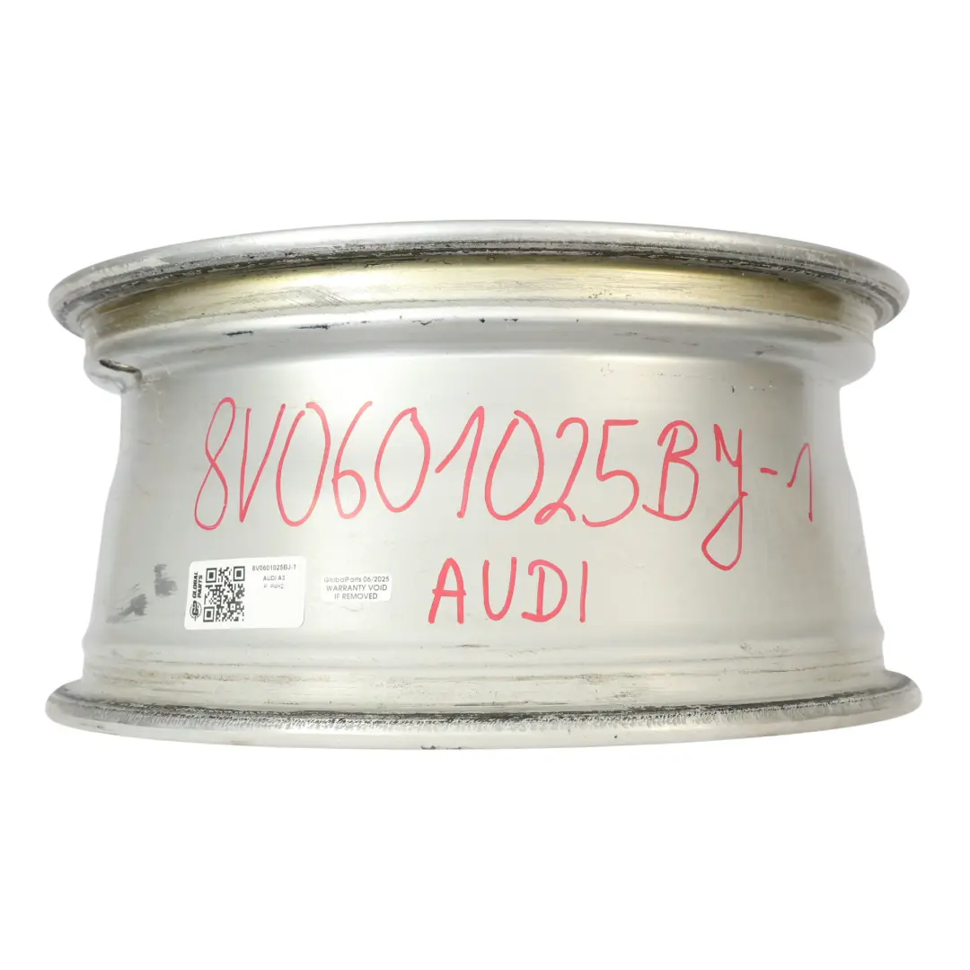 Silberne Leichtmetallfelge Alufelge 16" 7J ET48 für Audi A3 8V mit Teilenummer 8V0601025BJ Audi A3 8V Silberne Leichtmetallfelge Alufelge 16" 7J ET48 - SKU 8V0601025BJ-1 - Teilenummer 8V0601025BJ