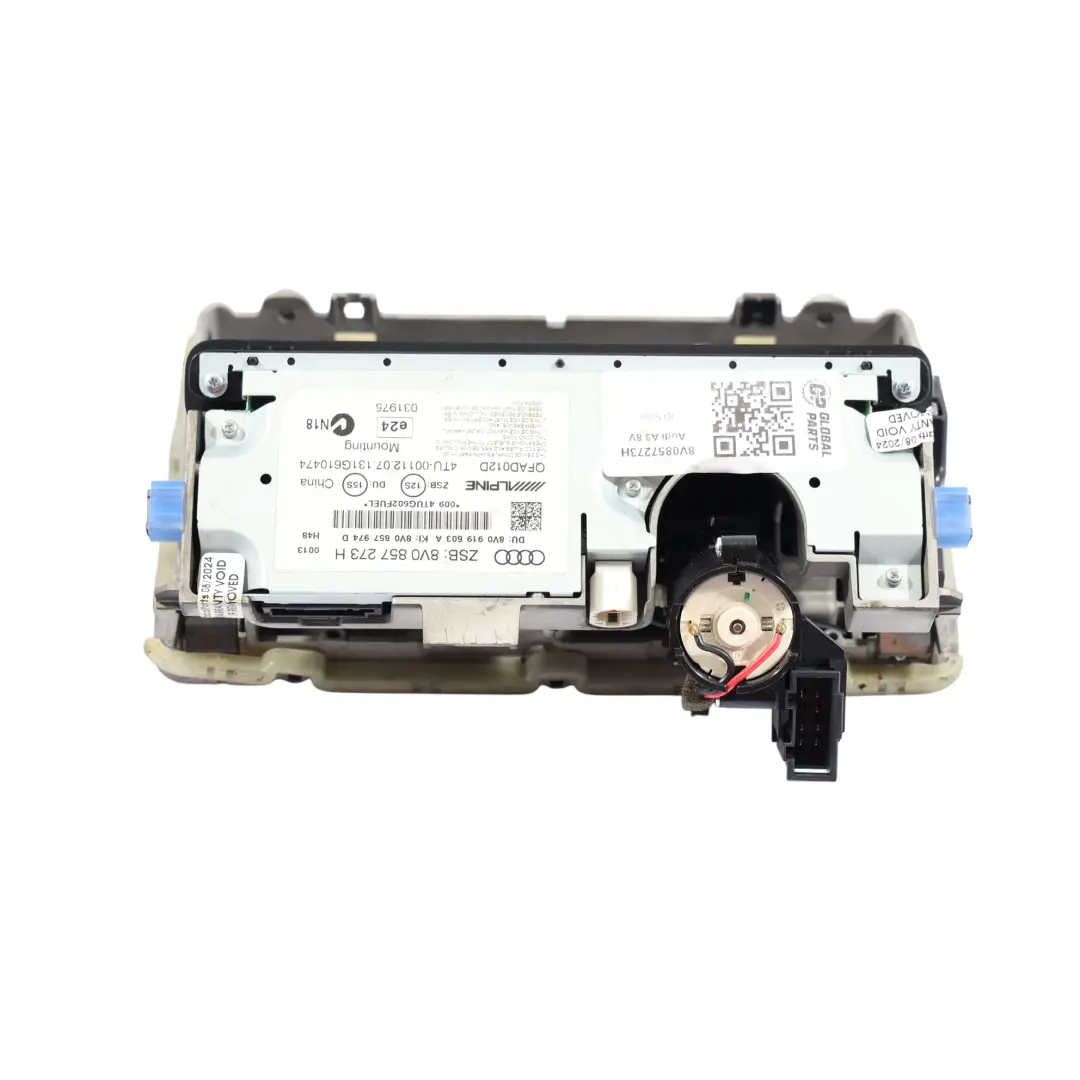 Pantalla Multimedia Radio Navegador Satélite Principal para Audi A3 8V con número de pieza 8V0857273H Audi A3 8V Pantalla Multimedia Radio Navegador Satélite Principal - SKU 8V0857273H - Número de pieza 8V0857273H