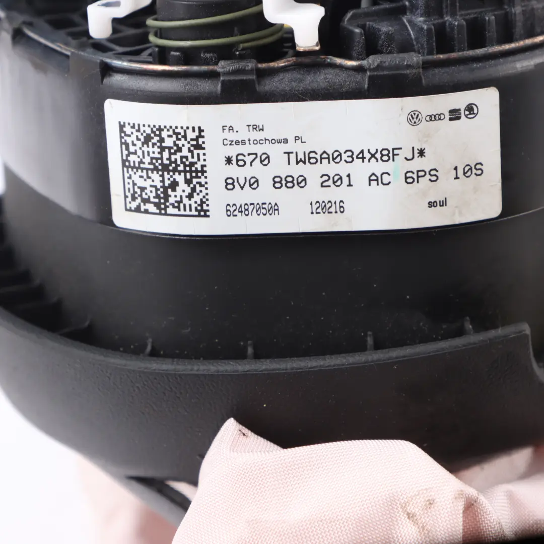 Audi Q3 8U S Line Driver's Steering Wheel Air Module Unit DAMAGED - SKU 8V0880201AC-1 - Part number 8V0880201AC