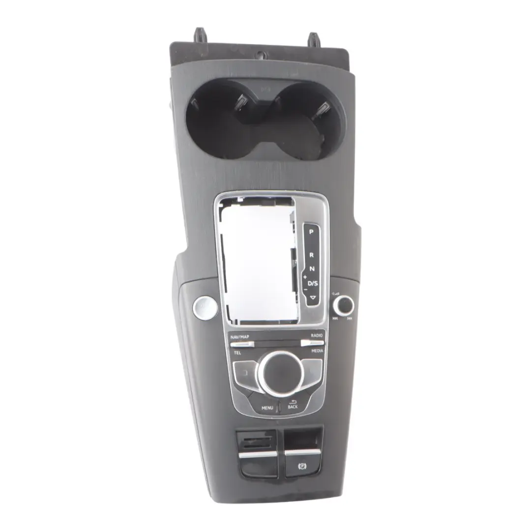 Console Gear Multimedia Switch Control Trim Cover Panel to Audi A3 8V with Part number 8V0919614BF Audi A3 8V Console Gear Multimedia Switch Control Trim Cover Panel - SKU 8V0919614BF - Part number 8V0919614BF