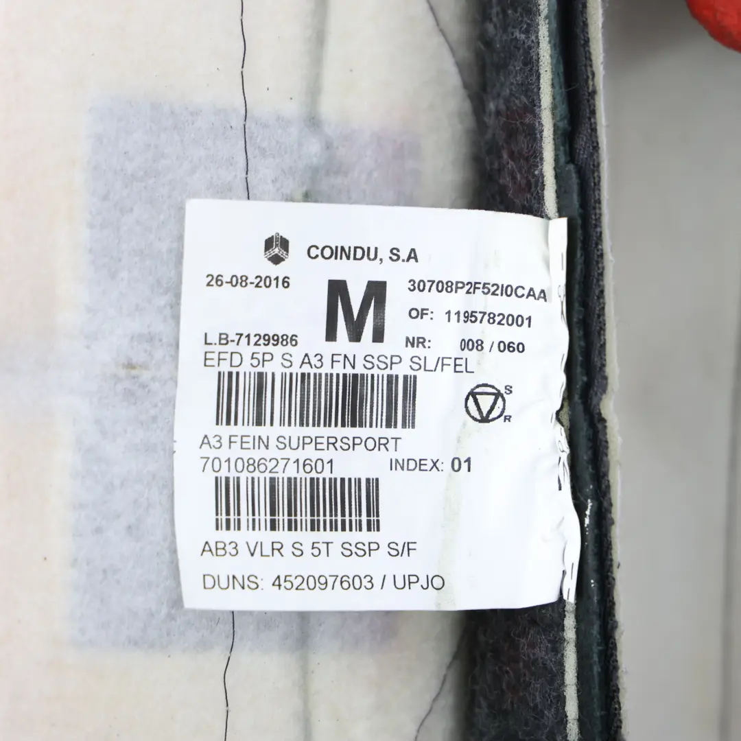 Respaldo Delantero Calefacción Cuero Derecho Lado para Audi S3 8V con número de pieza 8V4881806AT Audi S3 8V Respaldo Delantero Calefacción Cuero Derecho Lado - SKU 8V4881806AT - Número de pieza 8V4881806AT