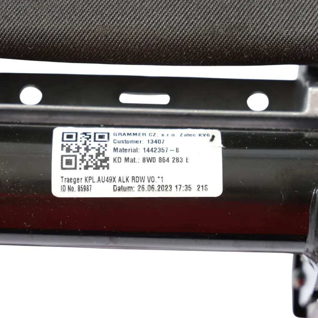 Audi A4 B9 Front Armrest Centre Console Arm Rest Cover Leather Black - SKU 8W0864283E - Part number 8W0864283E