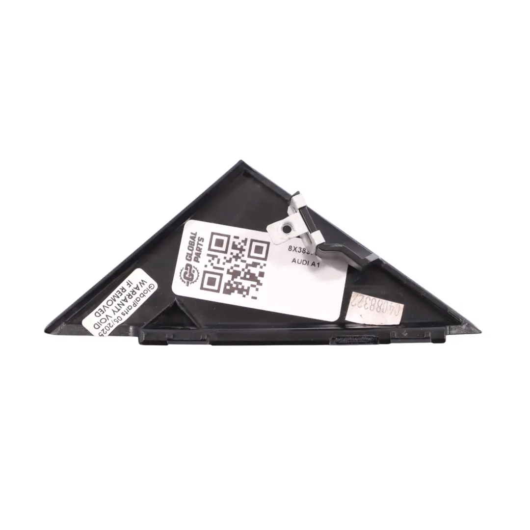 Door Triangle Trim Cover Panel Front Right O/S to Audi A1 8X 3 with Part number 8X3837638 Audi A1 8X 3 Door Triangle Trim Cover Panel Front Right O/S - SKU 8X3837638 - Part number 8X3837638