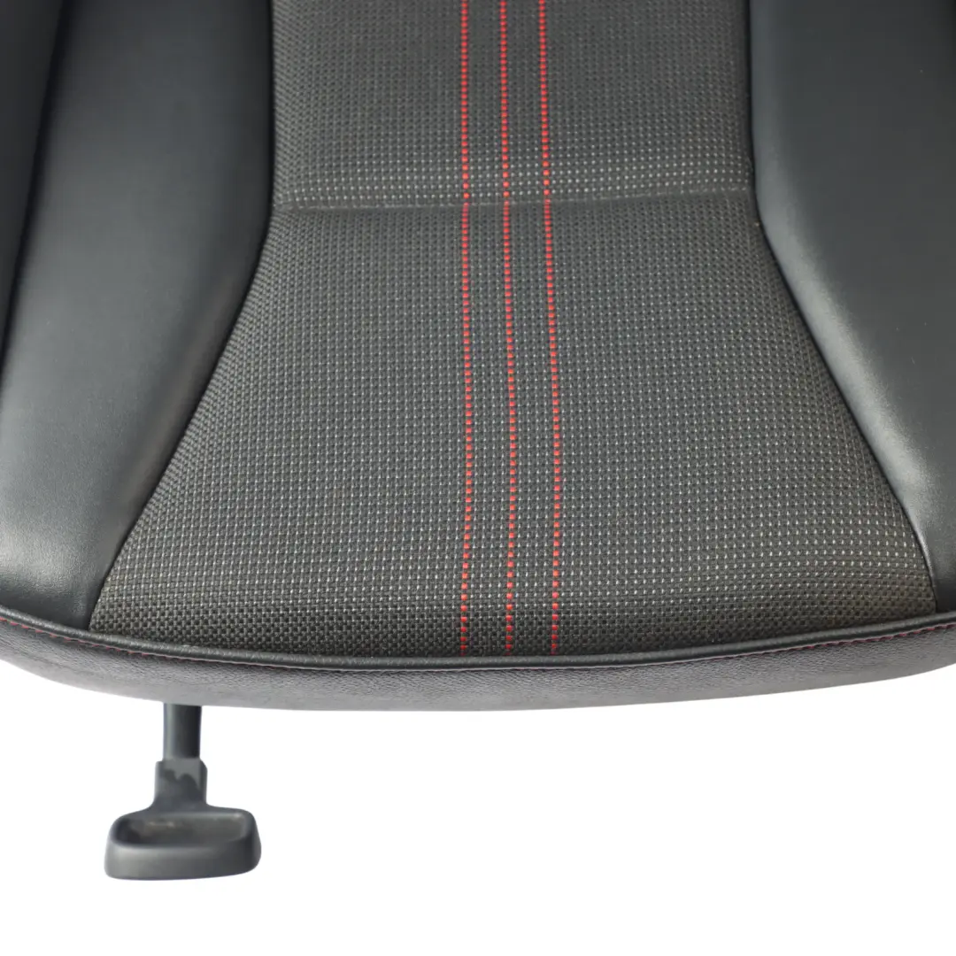 Audi S1 8X 5 Door Front Sport Seat Heated Left N/S Cloth Leather Soul Black Red - SKU 8XG881805-1 - Part number 8XG881805