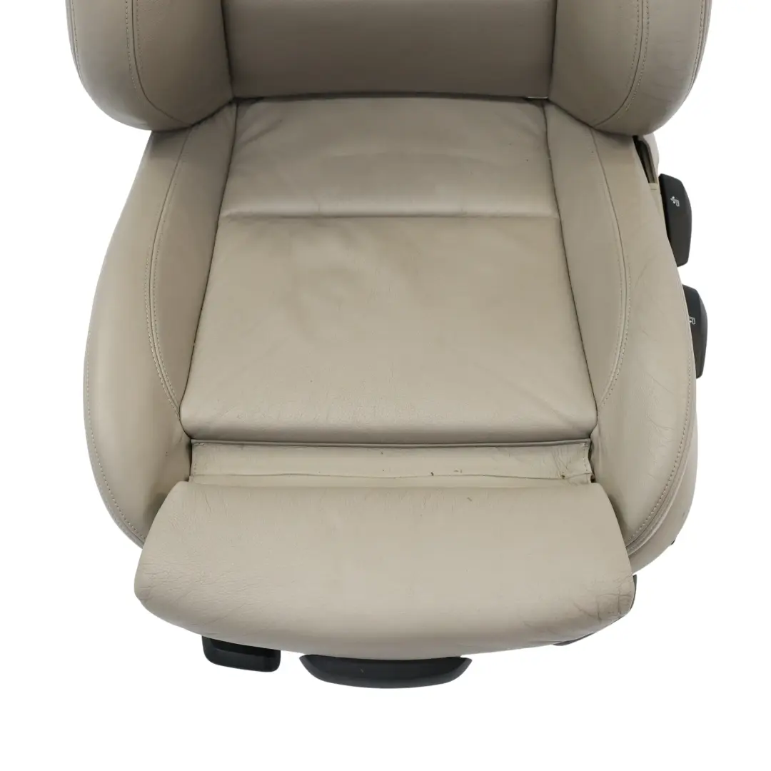 BMW E87 LCI Sedile Sportivo Anteriore In Pelle Interno Sinistro Boston Beige - SKU 9127341 - Numero di parte 9127341