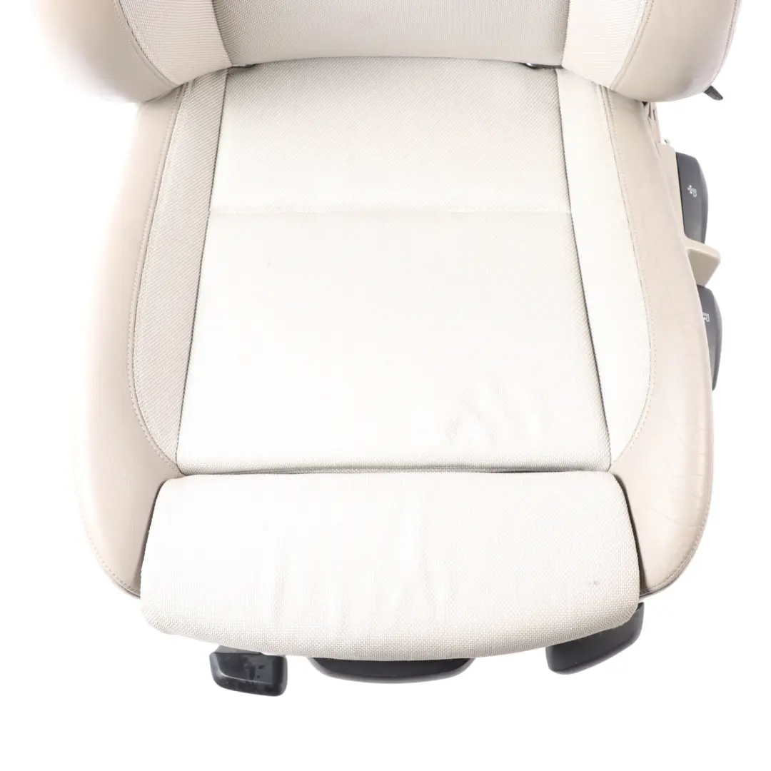 Front Seat Side Left N/S Lemon Beige Fabric Leather to BMW E88 Convertible M Sport with Part number 9145585 BMW E88 Convertible M Sport Front Seat Side Left N/S Lemon Beige Fabric Leather - SKU 9145585-1 - Part number 9145585