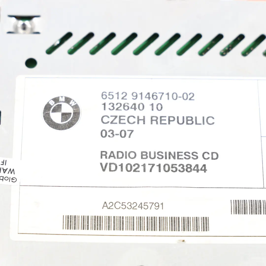 Autoradio BMW X3 Z4 E83 E85 E86 Radio Business Lecteur CD Unité pour à propos du numéro de pièce 9146710 Autoradio BMW X3 Z4 E83 E85 E86 Radio Business Lecteur CD Unité - SKU 9146710-1 - Numéro de pièce 9146710