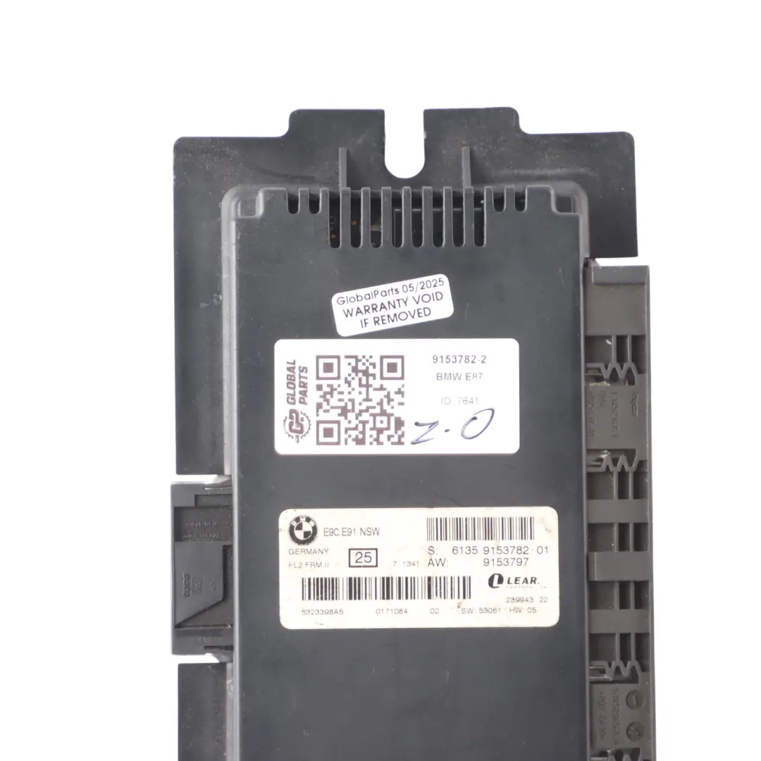 Footwell Light Control Module ECU NSW PL2 FRM II Lear to BMW E87 with Part number 9153782 BMW E87 Footwell Light Control Module ECU NSW PL2 FRM II Lear - SKU 9153782-2 - Part number 9153782