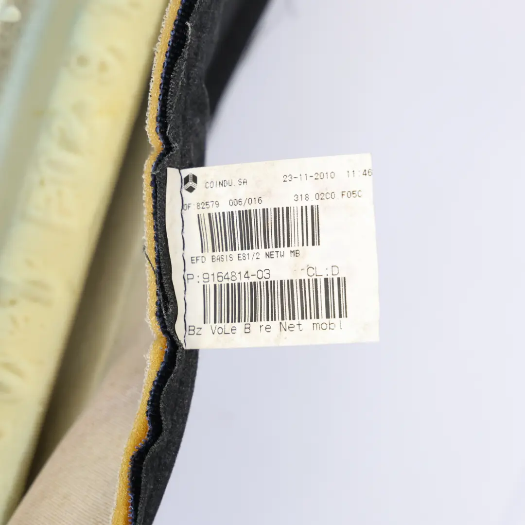 Przód Prawy Wnętrze Oparcie Tkanina Materiał Niebieski do BMW E81 E82 o numerze 9164814 BMW E81 E82 Przód Prawy Wnętrze Oparcie Tkanina Materiał Niebieski - SKU 9164814 - Numer Części 9164814