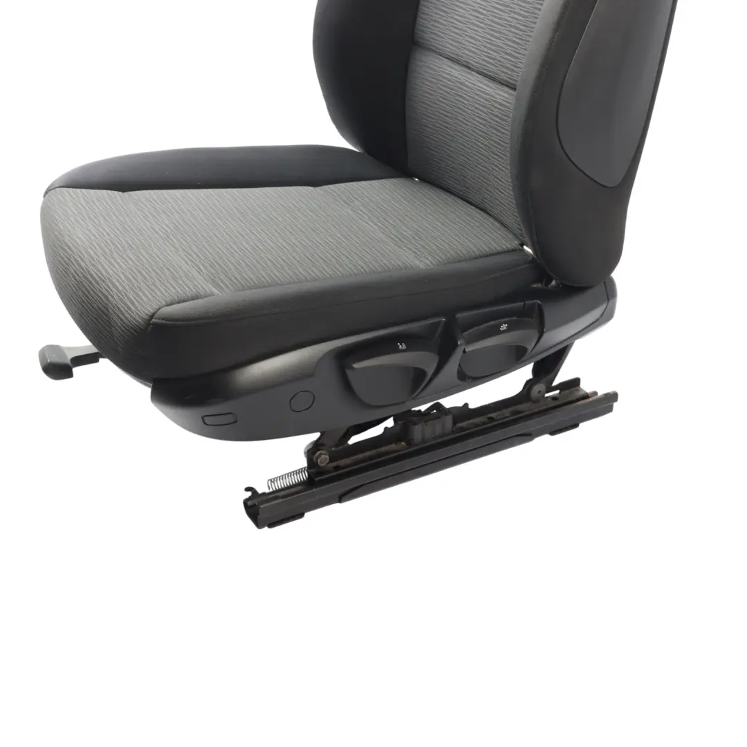 BMW E81 E82 Vorne Links Sitzbezug Stoff Stoff Elektra Anthrazit Interieur - SKU 9164825-3 - Teilenummer 9164825