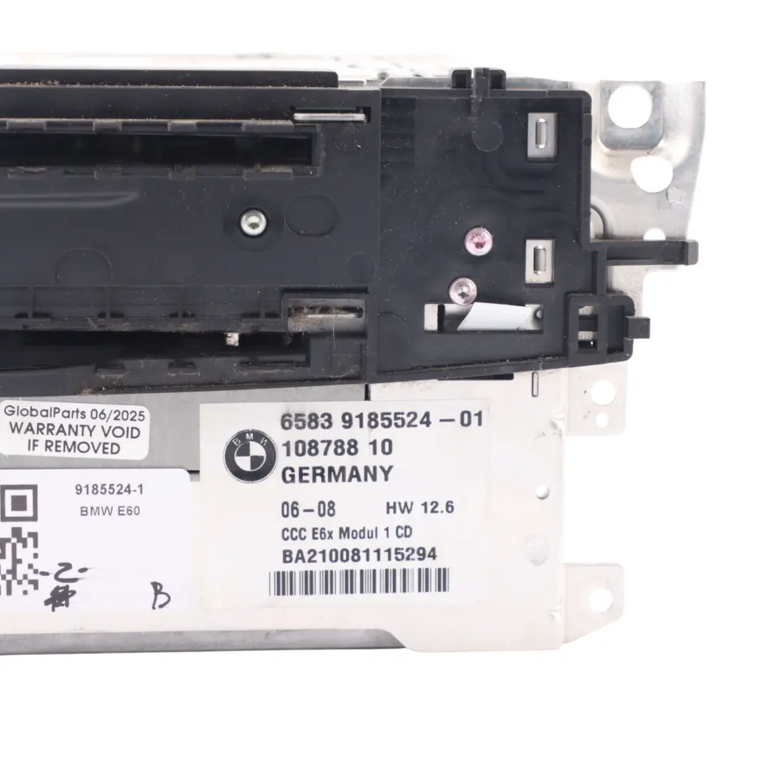 BMW E60 E61 Radio Professional Navigation System Controller Head Unit - SKU 9185524-1 - Part number 9185524