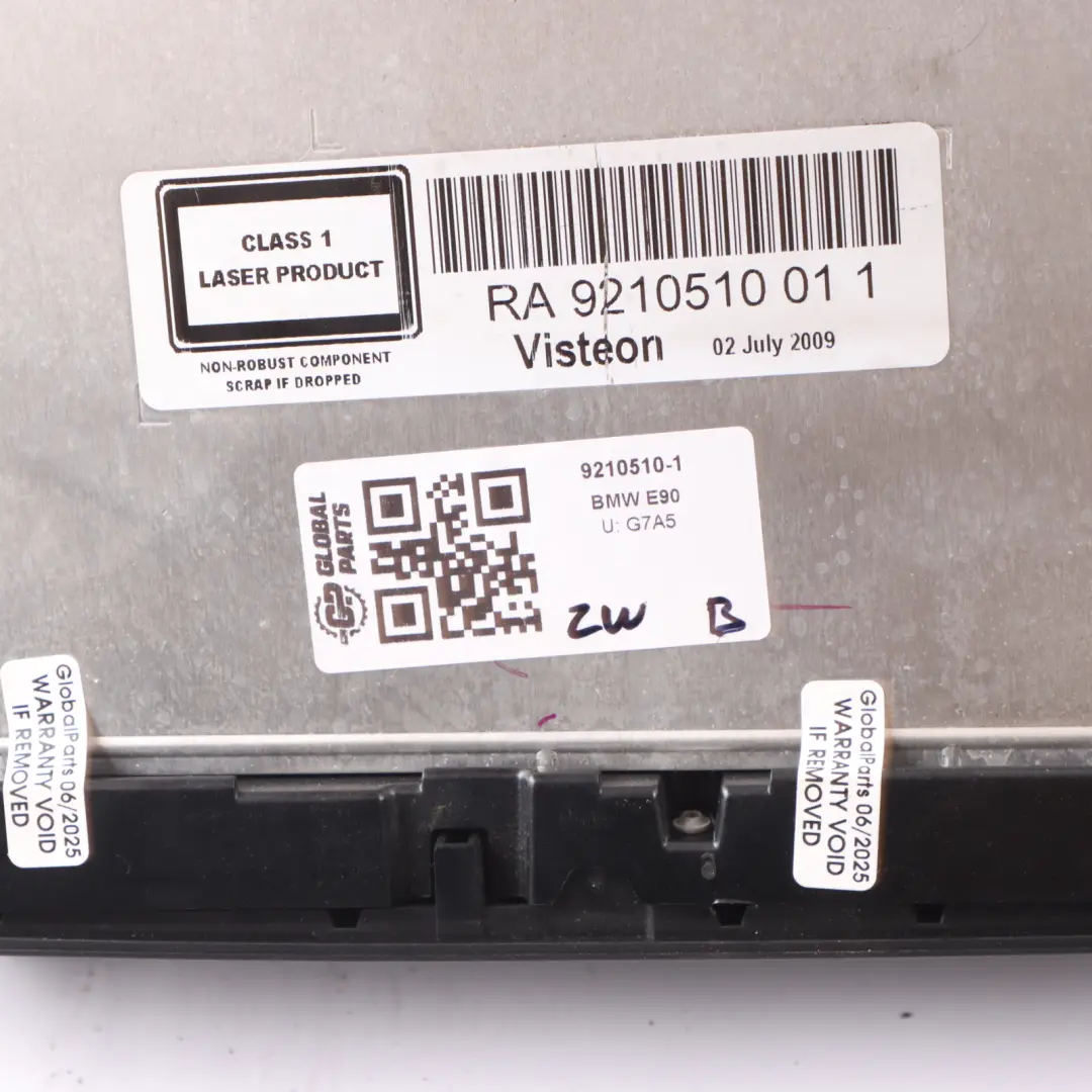 Radio Business CD Player Unit para BMW 1 3 X1 Z4 E81 E82 E87 LCI E90 con número de pieza 9210510 BMW 1 3 X1 Z4 E81 E82 E87 LCI E90 Radio Business CD Player Unit - SKU 9210510-1 - Número de pieza 9210510