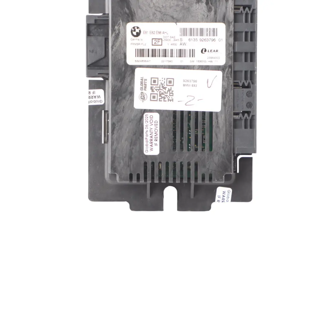 Front Headlight Lamp Module Footwell Unit Lear FRM3R PL2 ECU to BMW E82 with Part number 9263796 BMW E82 Front Headlight Lamp Module Footwell Unit Lear FRM3R PL2 ECU - SKU 9263796 - Part number 9263796