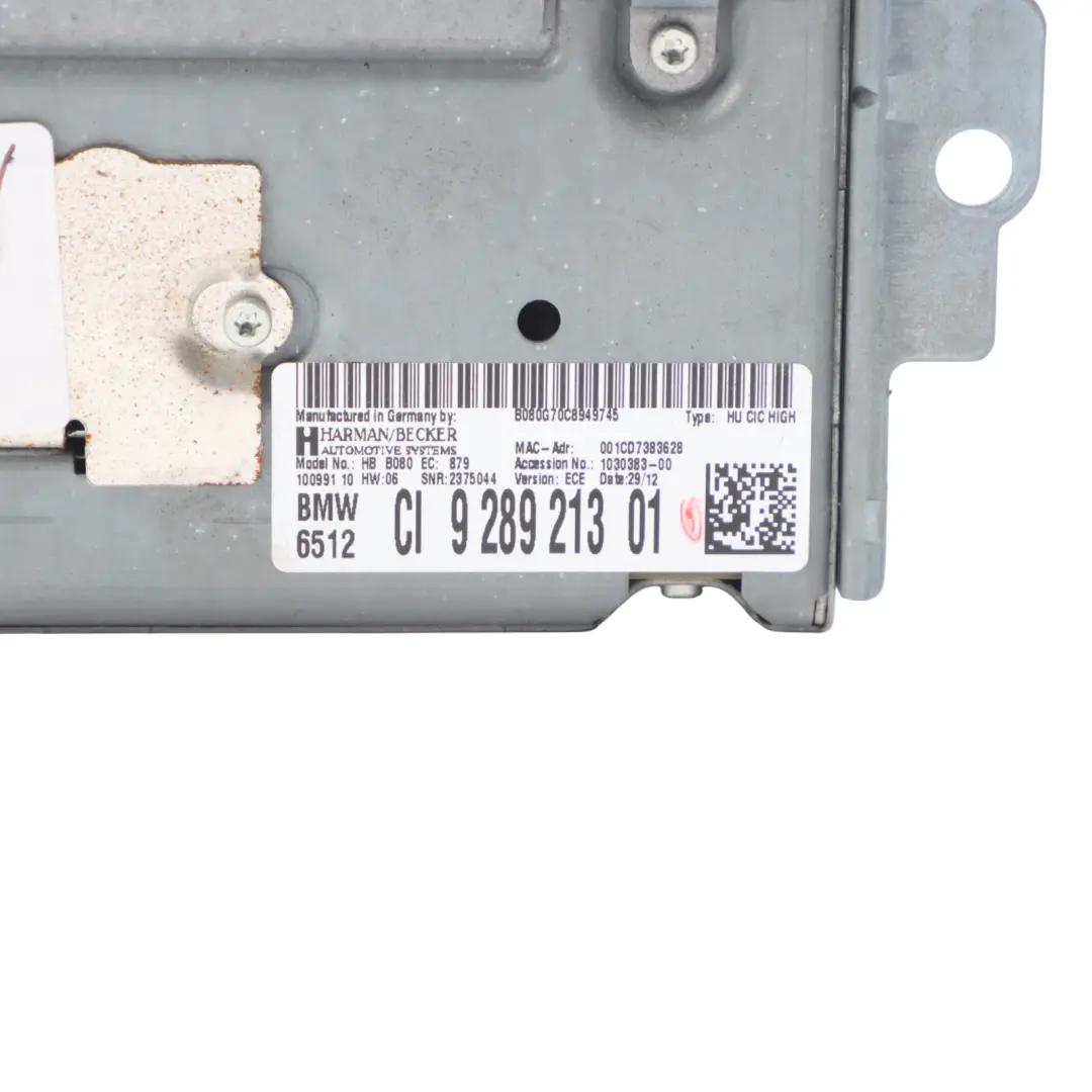  Head Unit BMW F20 F21 F30 F31 Professional Navigation Sat Nav Unit - SKU 9289213 - Part number 9289213