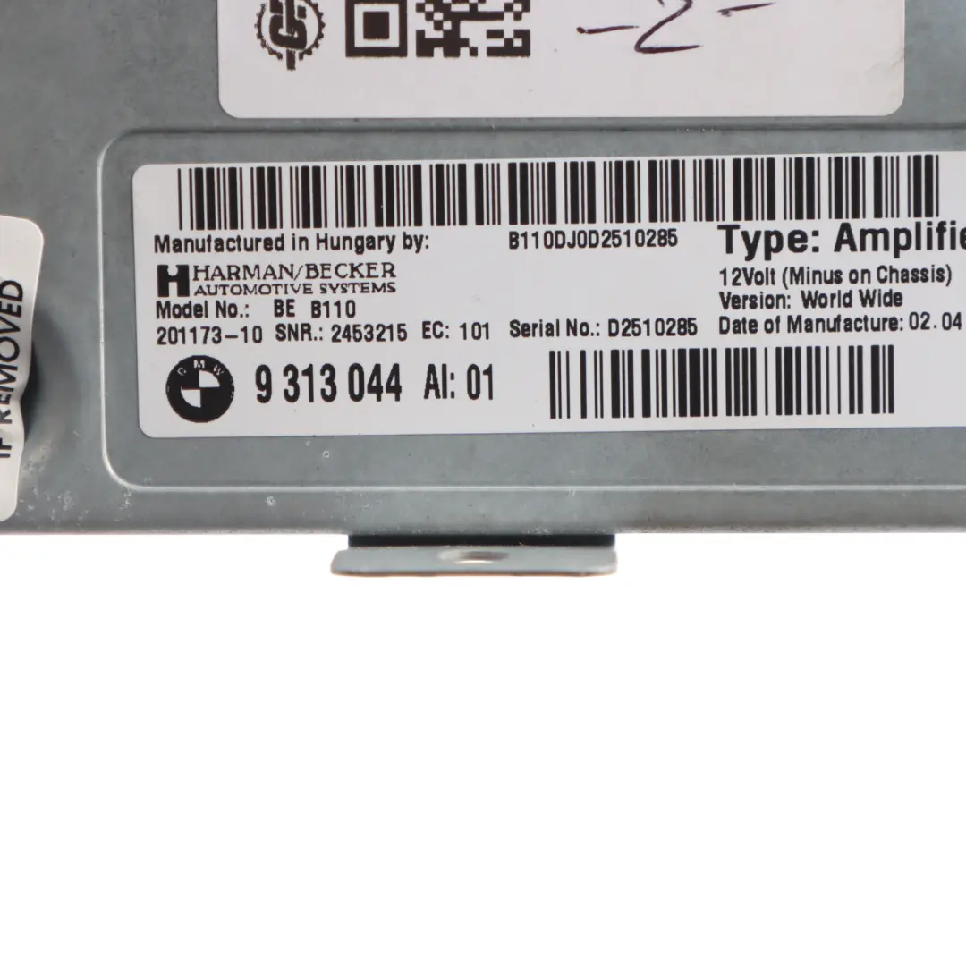 Hifi Amplifier BMW F06 F12 LCI F13 LCI System Sound System Module to with Part number 9313044 Hifi Amplifier BMW F06 F12 LCI F13 LCI System Sound System Module - SKU 9313044 - Part number 9313044