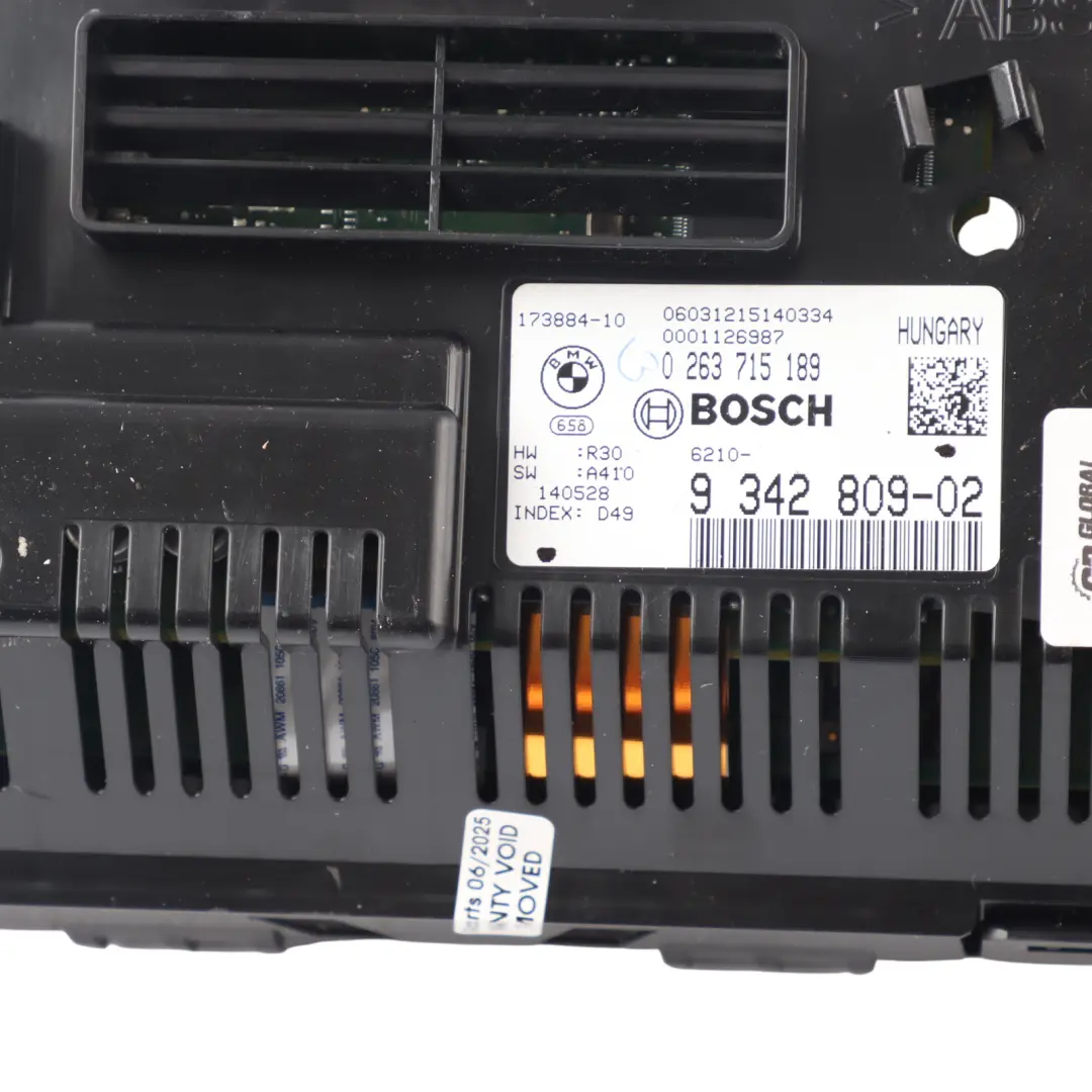 Instrument Cluster BMW F10 F11 LCI Speedo Clocks Manual Diesel to with Part number 9342809 Instrument Cluster BMW F10 F11 LCI Speedo Clocks Manual Diesel - SKU RHD-9342809-1 - Part number 9342809