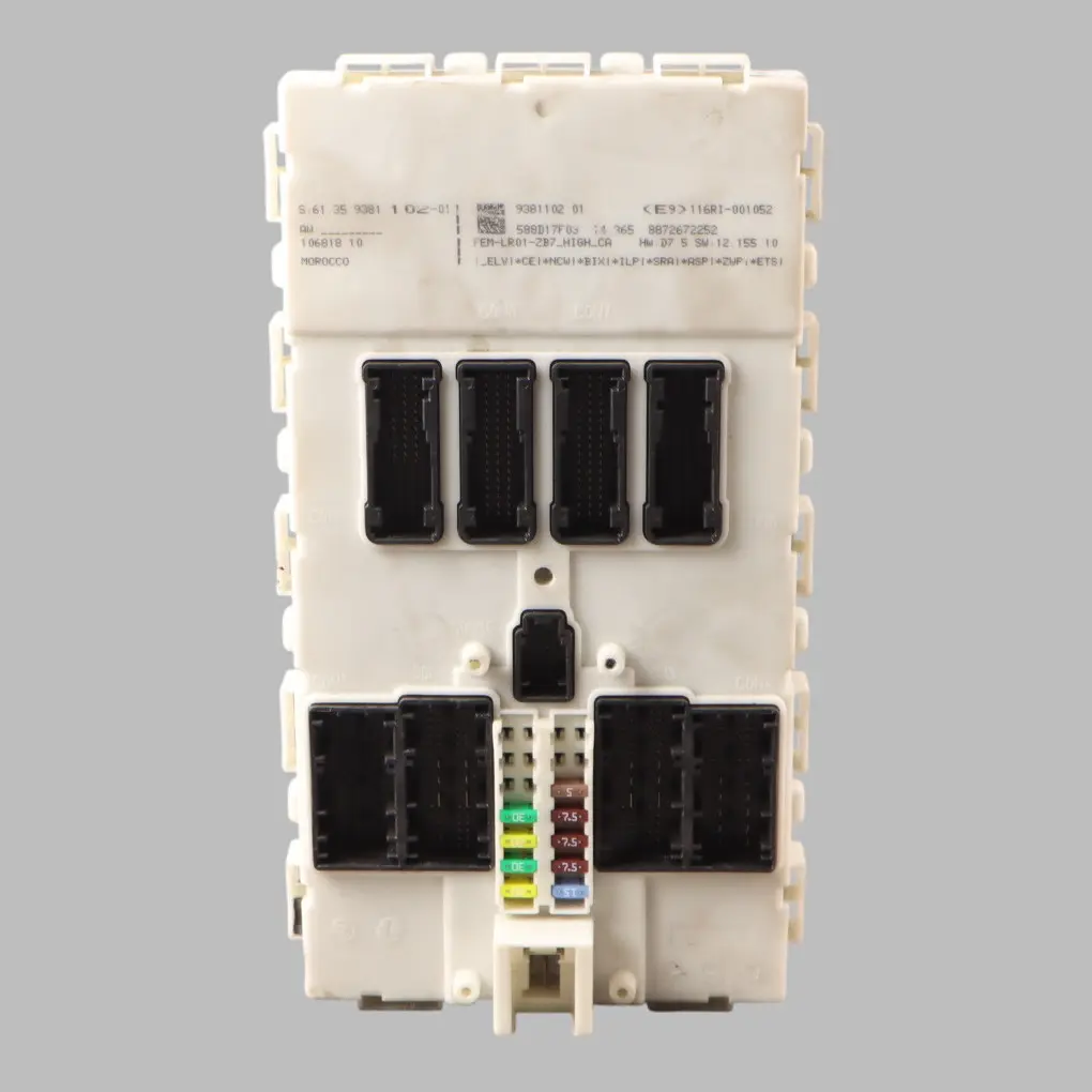 BMW F20 F30 F36 Module Électronique Avant Unité De Commande FEM - SKU 9381102 - Numéro de pièce 9381102