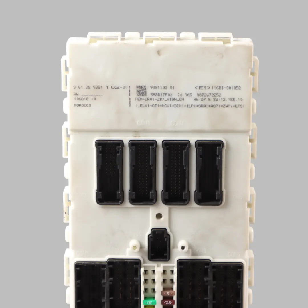 BMW F20 F30 F36 Module Électronique Avant Unité De Commande FEM - SKU 9381102 - Numéro de pièce 9381102