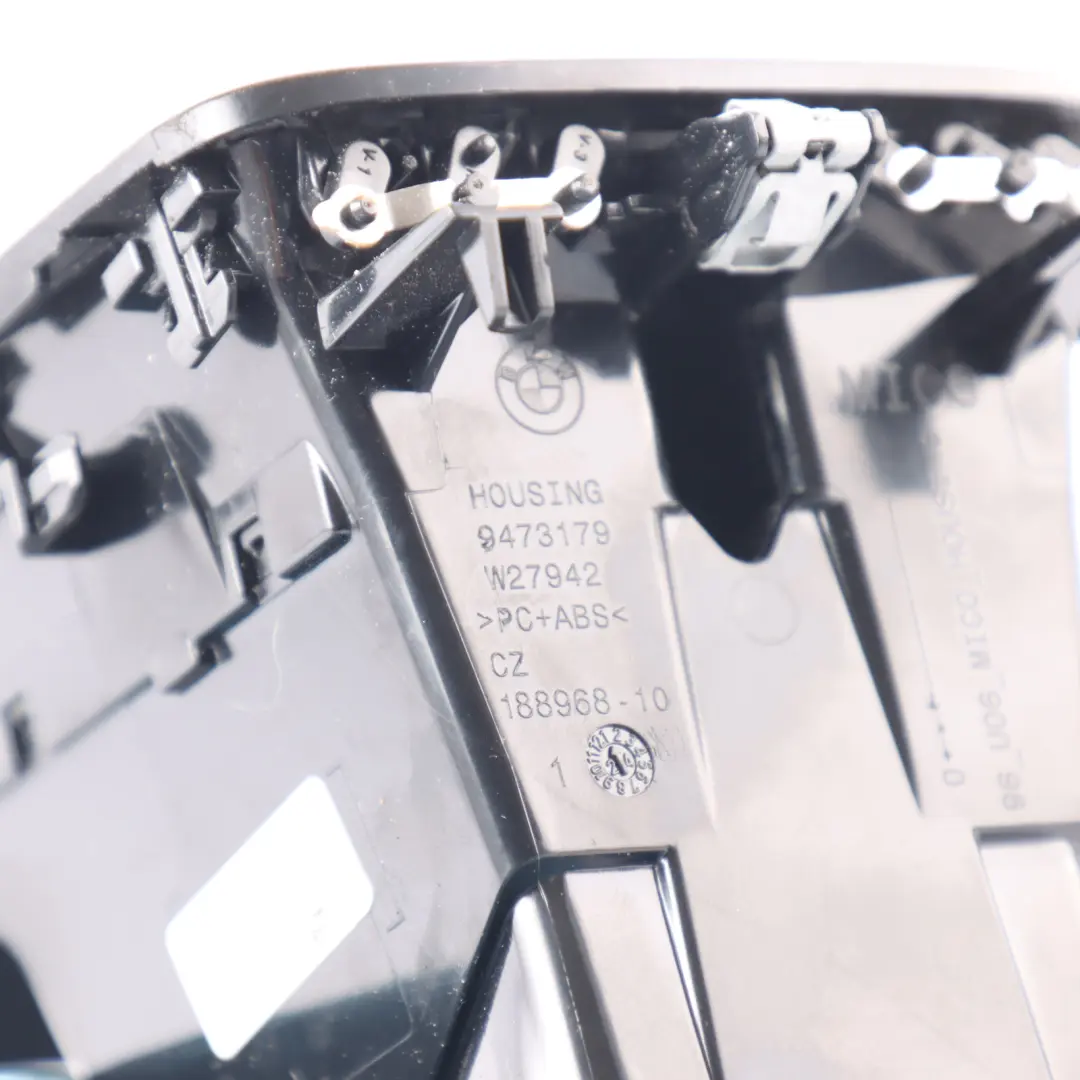 Tunnel Center Console Air Grille Vent Outlet to BMW U06 Rear with Part number 9473179 BMW U06 Rear Tunnel Center Console Air Grille Vent Outlet - SKU 9473179 - Part number 9473179