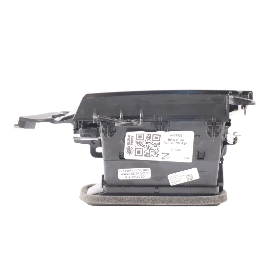 Fresh Air Grille BMW U06 U10 U11 U12 Dashboard Air Vent Right O/S to with Part number 9483526 Fresh Air Grille BMW U06 U10 U11 U12 Dashboard Air Vent Right O/S - SKU RHD-9483526 - Part number 9483526