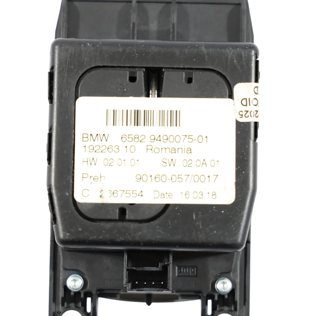 Idrive Multimedia Sat Navi Interruttore Unità Controllo Pannello per BMW G30 con numero di parte 9490075 BMW G30 Idrive Multimedia Sat Navi Interruttore Unità Controllo Pannello - SKU 9490075 - Numero di parte 9490075