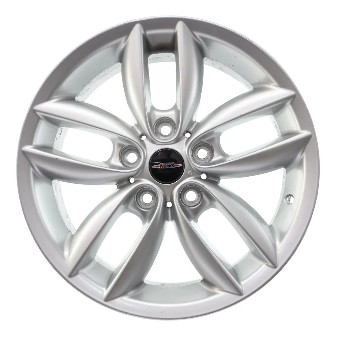 Mini Cooper 3 R60 R61 llanta De aleacion De plata 17 "7J 5-Star doble radio 124 - SKU 9803723-3 - Número de pieza 9803723