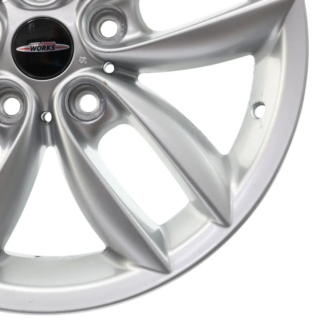 Mini Cooper R60 R61 Silver Wheel Alloy Rim 17" 7J ET:50 5-Star Double Spoke 124 - SKU 9803723-3 - Part number 9803723