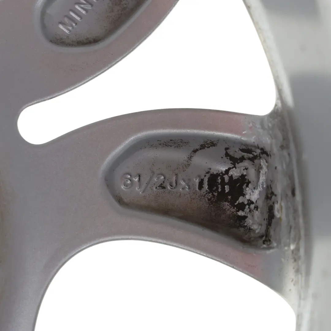 Alloy Rim 16" Circular Spoke 123 6,5J ET:46 to Mini R60 R61 Silver Wheel with Part number 9803725 Mini R60 R61 Silver Wheel Alloy Rim 16" Circular Spoke 123 6,5J ET:46 - SKU 9803725-3 - Part number 9803725