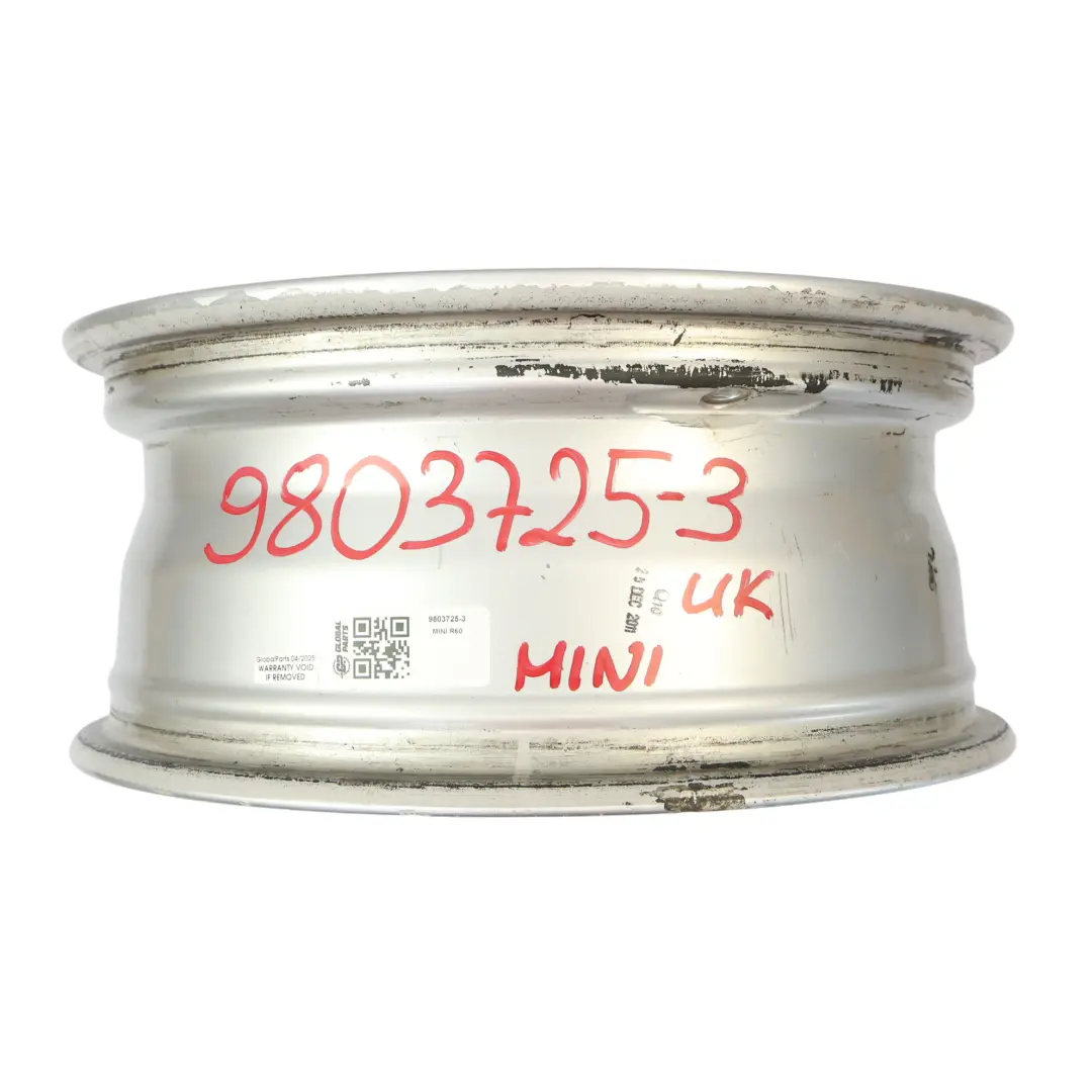 Alloy Rim 16" Circular Spoke 123 6,5J ET:46 to Mini R60 R61 Silver Wheel with Part number 9803725 Mini R60 R61 Silver Wheel Alloy Rim 16" Circular Spoke 123 6,5J ET:46 - SKU 9803725-3 - Part number 9803725