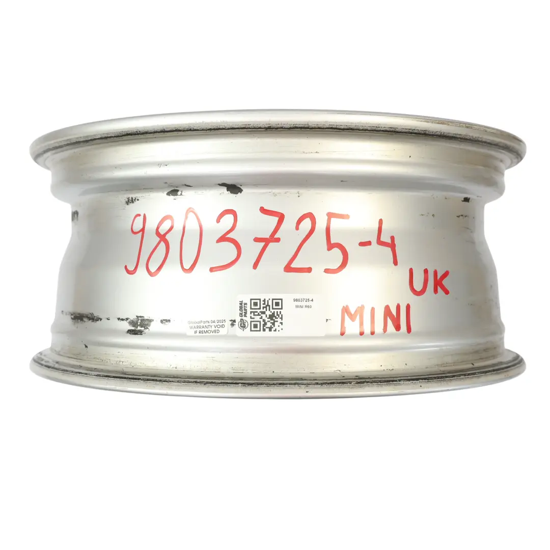 Alloy Rim 16" Circular Spoke 123 6,5J ET:46 to Mini R60 R61 Silver Wheel with Part number 9803725 Mini R60 R61 Silver Wheel Alloy Rim 16" Circular Spoke 123 6,5J ET:46 - SKU 9803725-4 - Part number 9803725