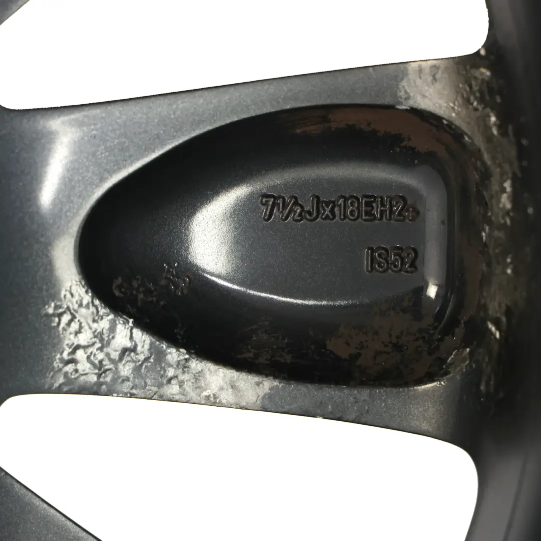 Mini Cooper One R60 R61 Black Wheel Alloy Rim 18" ET:52 7,5J Turbo Fan 126 - SKU 9804374-1 - Part number 9804374