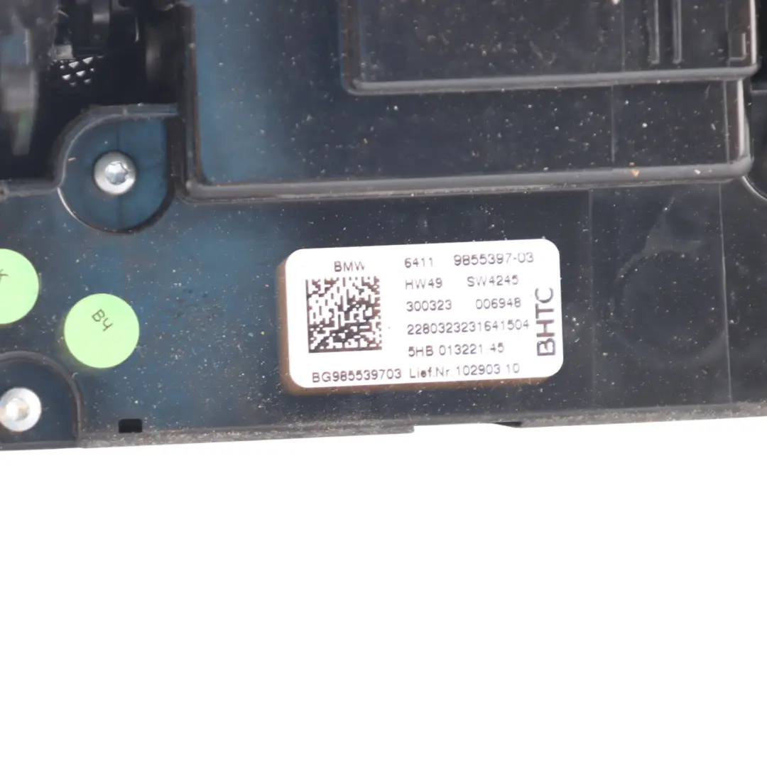 Air Control Panel BMW F40 F44 Automatic Air Conditioning Seat Heating Air Vents - SKU 9855397-2 - Part number 9855397