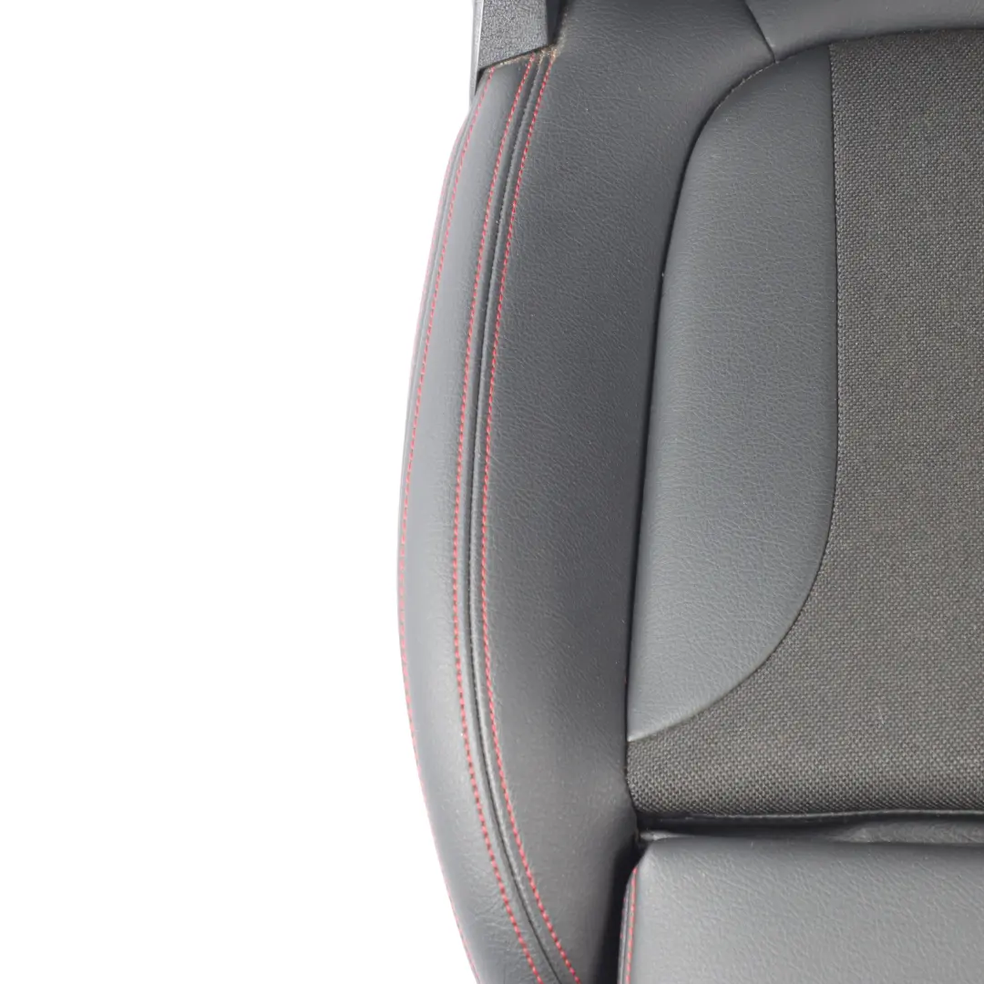 Front Sport Seat Heated Right O/S Leather Cloth Sensatec Black Acent Red to BMW F40 with Part number 9893791 BMW F40 Front Sport Seat Heated Right O/S Leather Cloth Sensatec Black Acent Red - SKU 9893791-1 - Part number 9893791