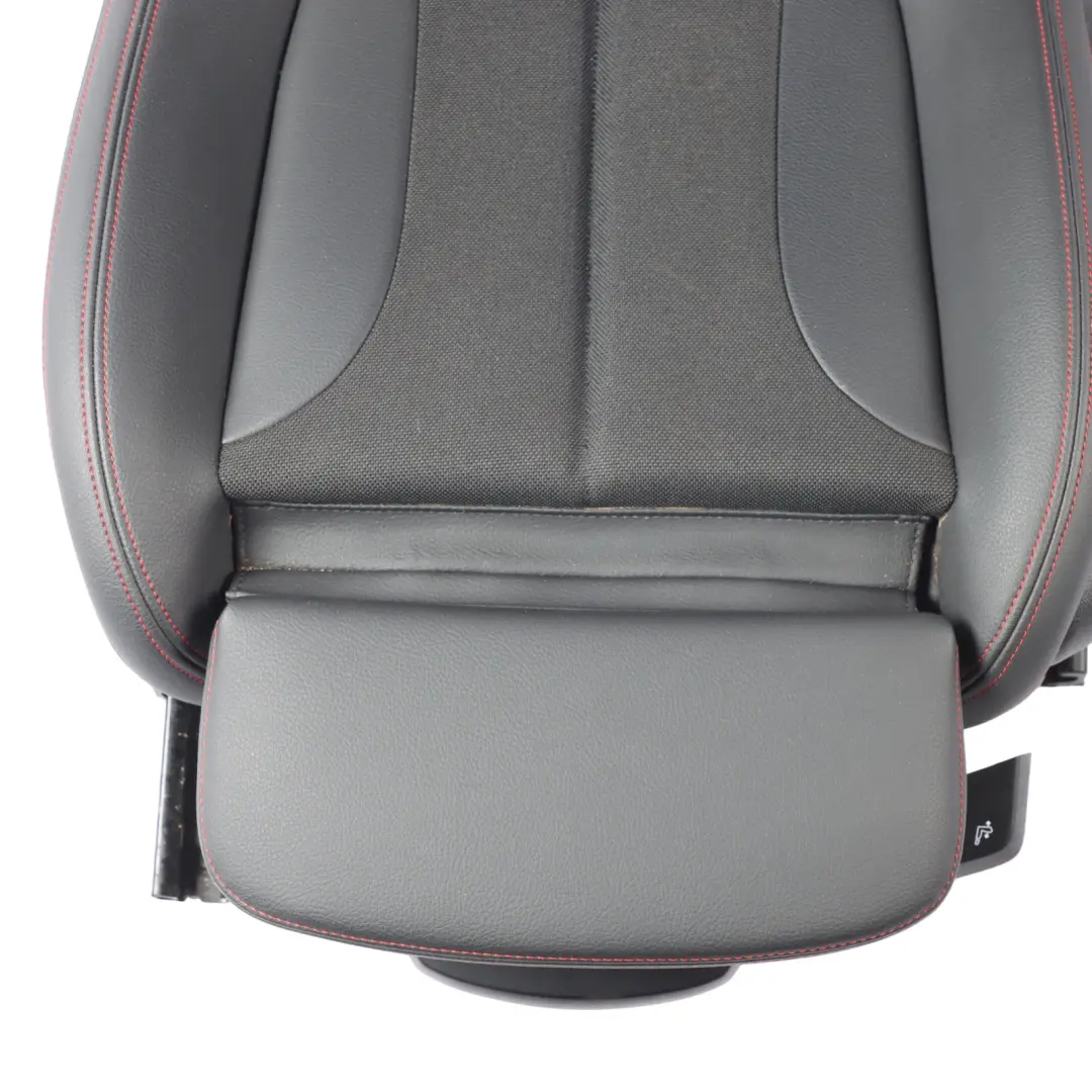 Front Sport Seat Heated Right O/S Leather Cloth Sensatec Black Acent Red to BMW F40 with Part number 9893791 BMW F40 Front Sport Seat Heated Right O/S Leather Cloth Sensatec Black Acent Red - SKU 9893791-1 - Part number 9893791