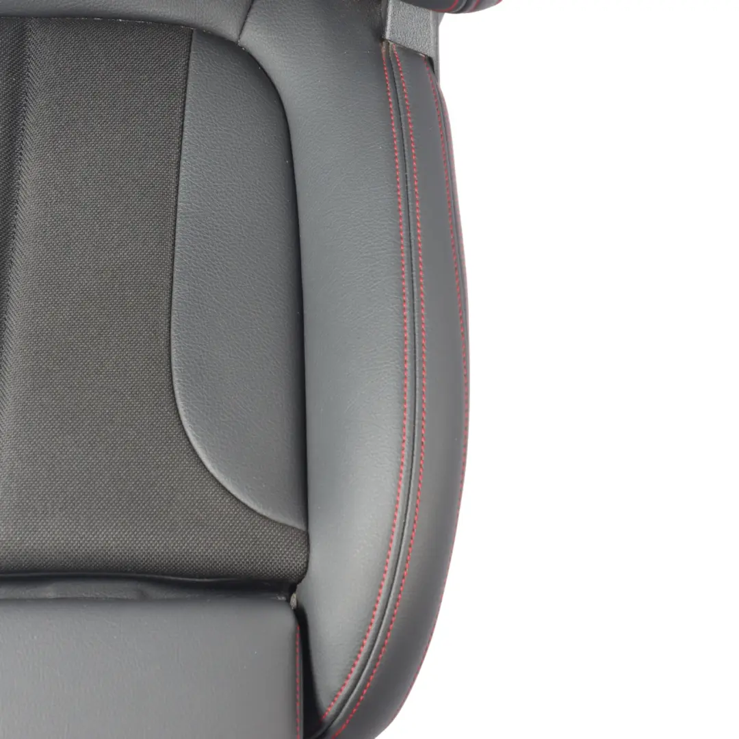 BMW F40 Front Sport Seat Heated Right O/S Leather Cloth Sensatec Black Acent Red - SKU 9893792-1 - Part number 9893792