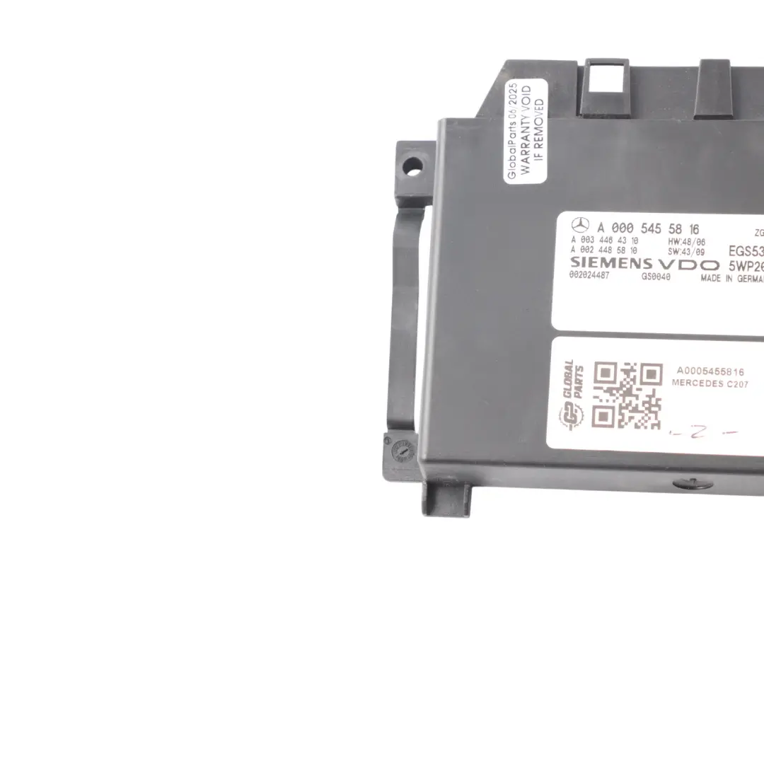 Gearbox Module Mercedes W207 W210 EGS3 Control Unit ECU to Automatic with Part number A0005455816 Automatic Gearbox Module Mercedes W207 W210 EGS3 Control Unit ECU - SKU A0005455816 - Part number A0005455816
