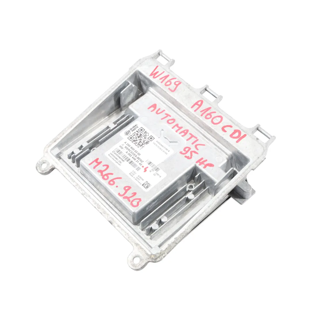 Mercedes W169 A160 CDI 95HP M266.920 Silnik ECU Zestaw Automat - SKU A0024463140-4 - Numer Części A0024463140