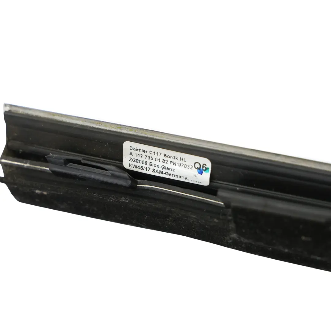 Mercedes C117 Finestrino Porta Striscia Posteriore Sinistro Cromo - SKU A1177350182 - Numero di parte A1177350182