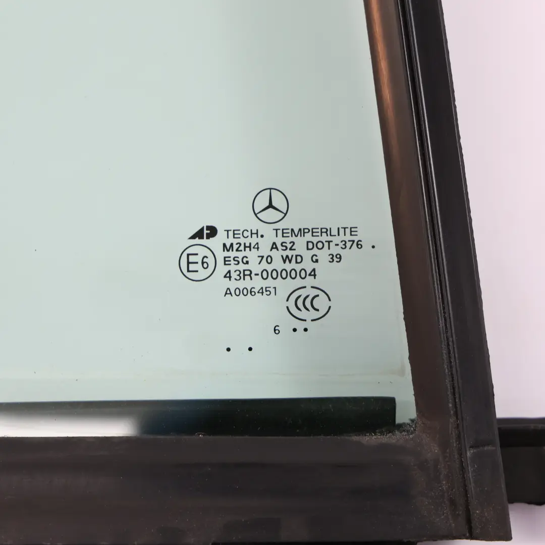 Mercedes GL X164 Szyba Drzwi Tylna Prawa Boczna Zielona AS2 - SKU A1647300655 - Numer Części A1647300655