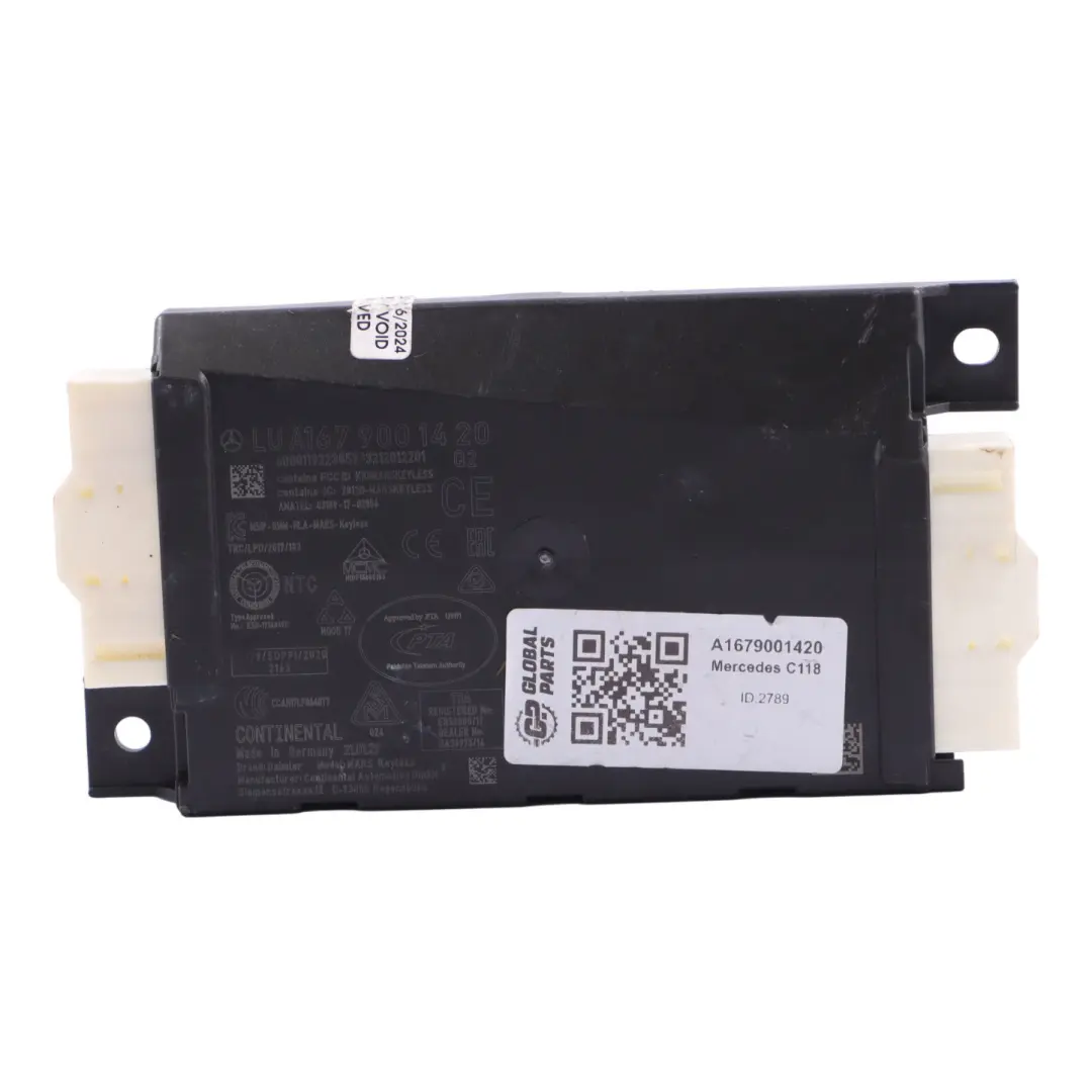 Modulo Chiusura Centralizzata Mercedes C118 W177 Serratura Porta per con numero di parte A1679001420 Modulo Chiusura Centralizzata Mercedes C118 W177 Serratura Porta - SKU A1679001420 - Numero di parte A1679001420