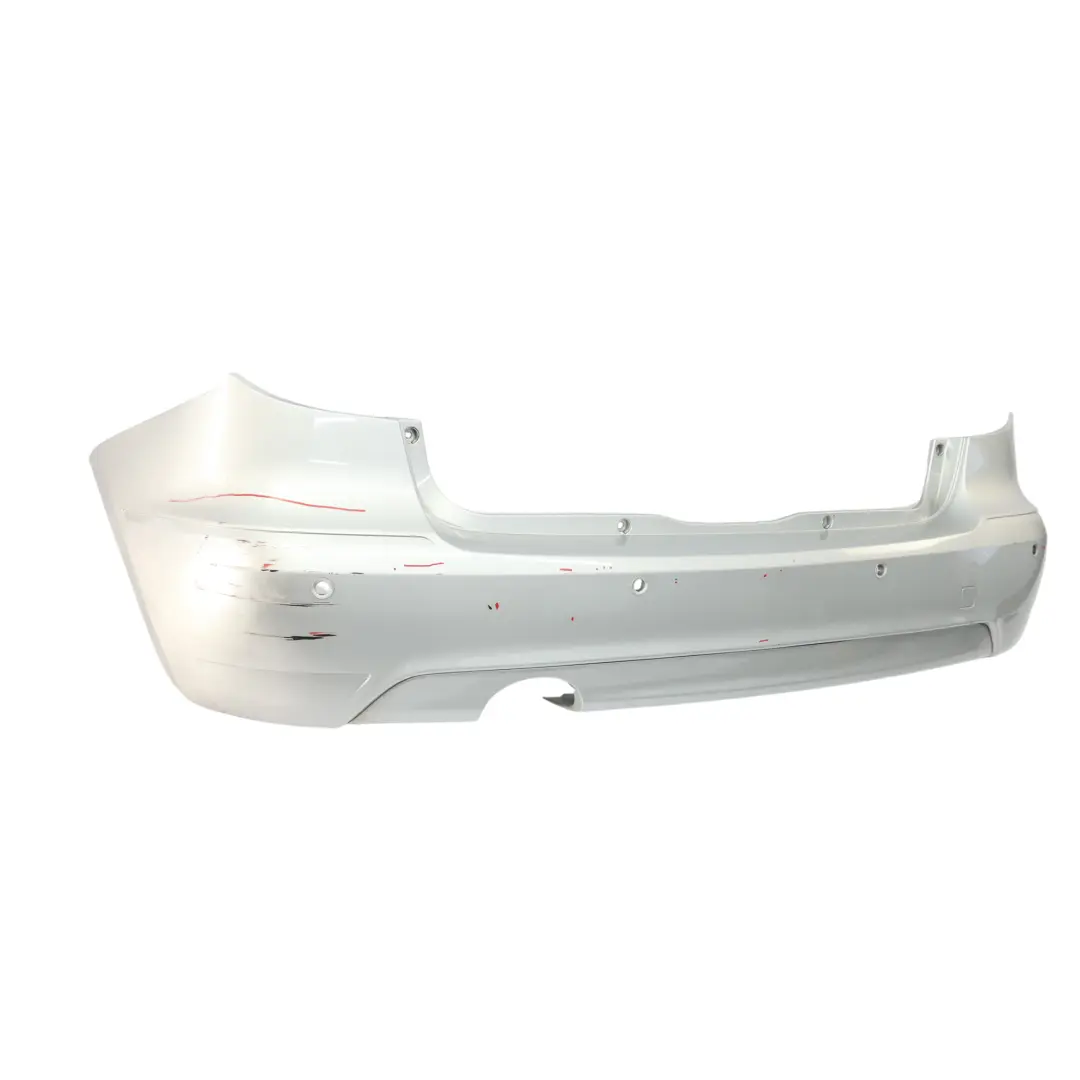 Bumper Trim Panel Parktronic Polar Silver Metallic - 761 to Mercedes W169 Rear with Part number A1698856625 Mercedes W169 Rear Bumper Trim Panel Parktronic Polar Silver Metallic - 761 - SKU A1698856625-PLS - Part number A1698856625