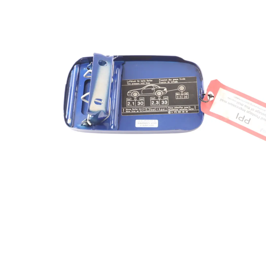 Filler Flap Tank Cap Cover Linarite Blue Metallic - 352 to Mercedes SLK R170 Fuel with Part number A1707500106 Mercedes SLK R170 Fuel Filler Flap Tank Cap Cover Linarite Blue Metallic - 352 - SKU A1707500106-LIN - Part number A1707500106