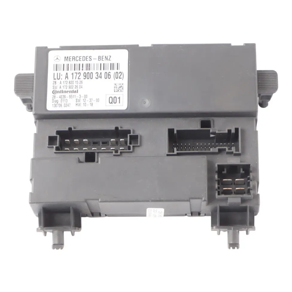 Techo plegable Módulo de control para Mercedes SLK R172 Roadster con número de pieza A1729003406 Mercedes SLK R172 Roadster Techo plegable Módulo de control - SKU A1729003406 - Número de pieza A1729003406