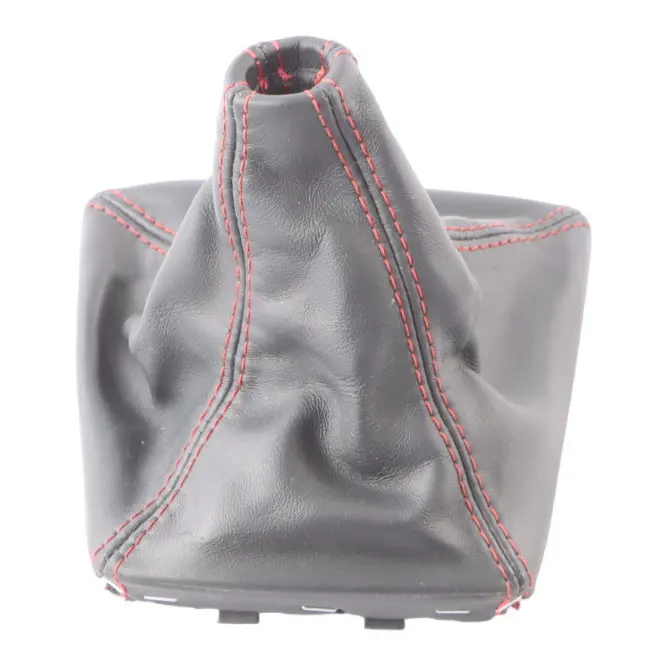 Schaltknauf Schwarz Leder Rot Akzente 6 Gang für Mercedes C117 mit Teilenummer A1763641810 Mercedes C117 Schaltknauf Schwarz Leder Rot Akzente 6 Gang - SKU A1763641810-1 - Teilenummer A1763641810