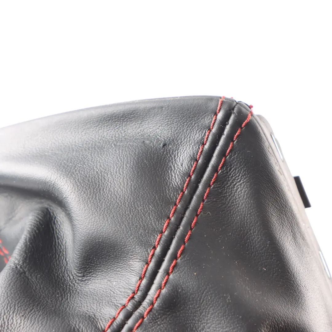 Knob Shifter Black Leather Red Accents 6 Speed to Mercedes C117 Gear with Part number A1763641810 Mercedes C117 Gear Knob Shifter Black Leather Red Accents 6 Speed - SKU A1763641810-1 - Part number A1763641810